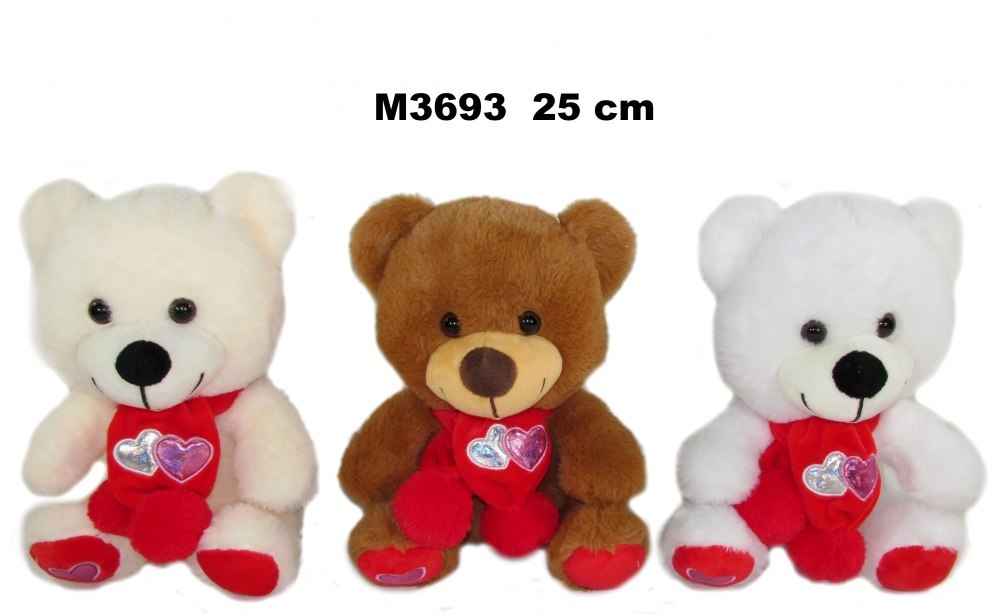 Peluche 25CM ARC ASSIS AVEC ECHARPE SA FOL DIMANCHE